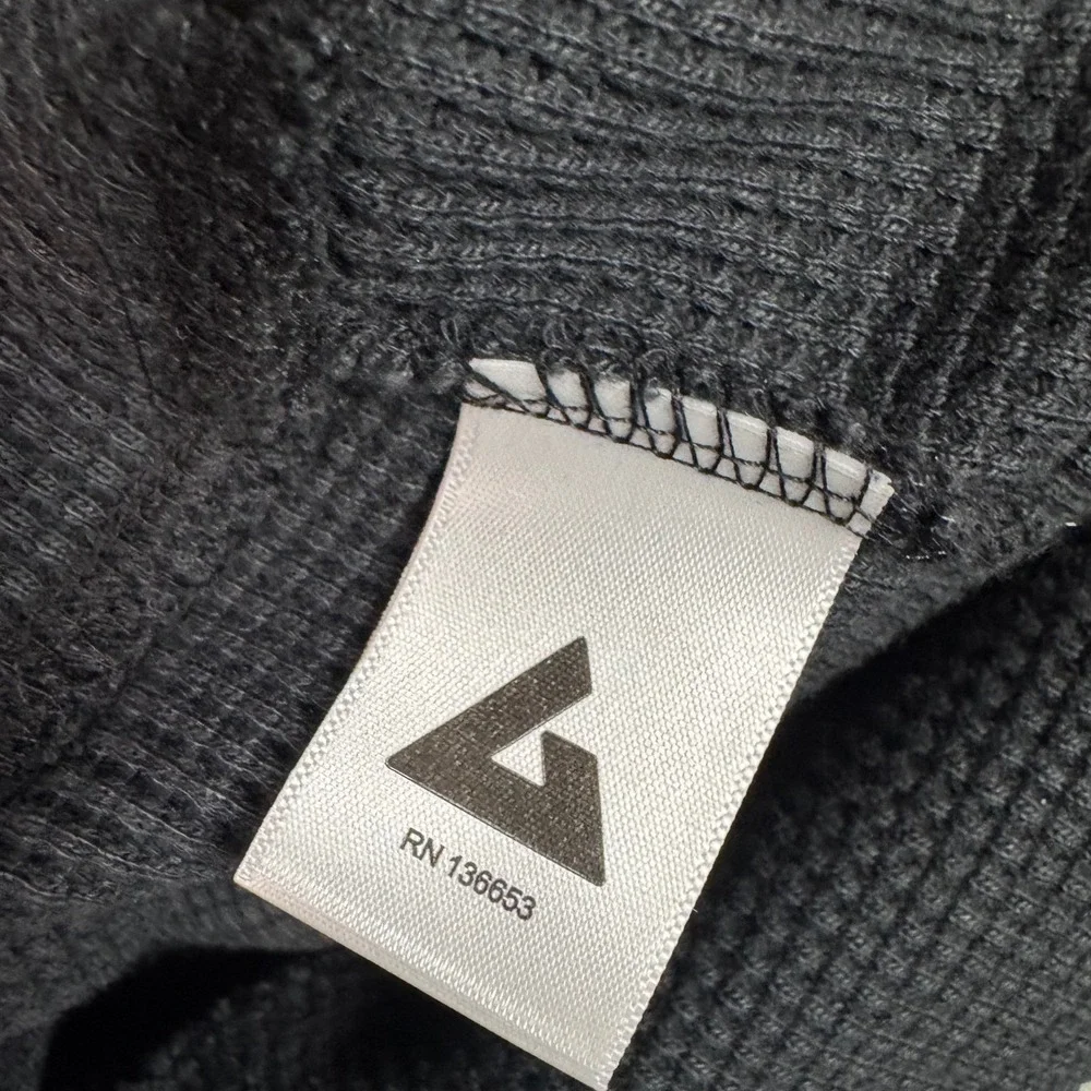 NWOT‎ American Giant Mens Summit Waffle Pullover Hoodie S Black